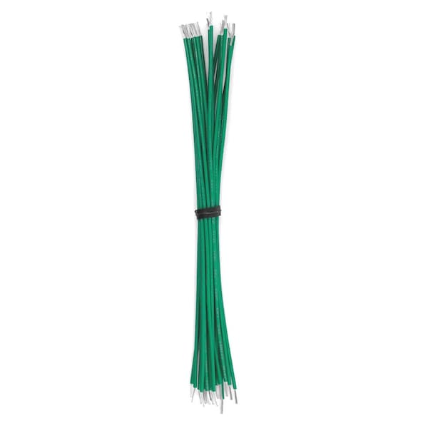 Lead Wire, UL1061, 16 AWG, Green, 18 in, 1000 PK